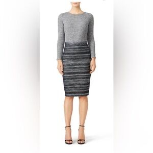 NWT Nicole Miller Artelier BK10125 Shimmer Pencil Skirt 2